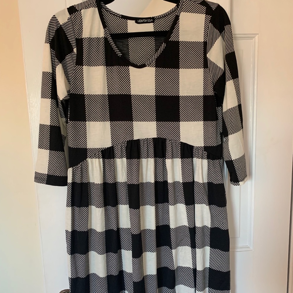 Check Swing dress